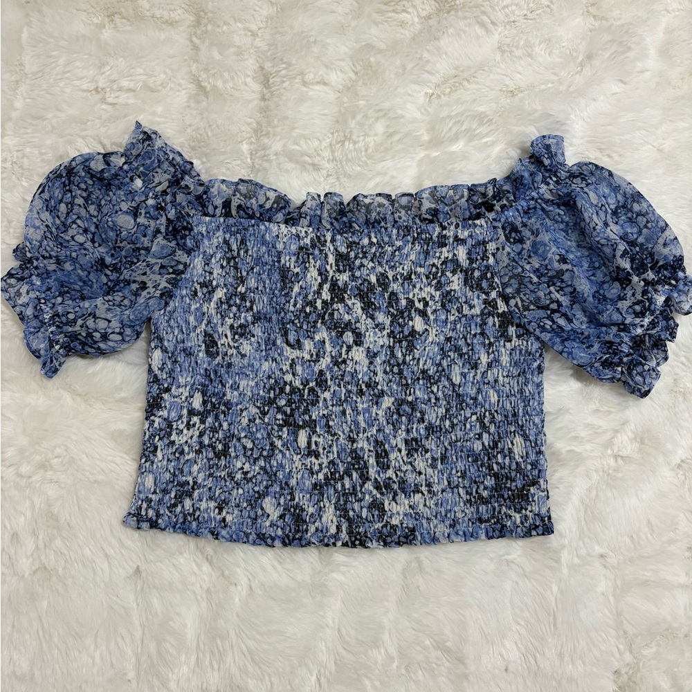 Express Floral Off-Shoulder Top - Picture 4 of 4